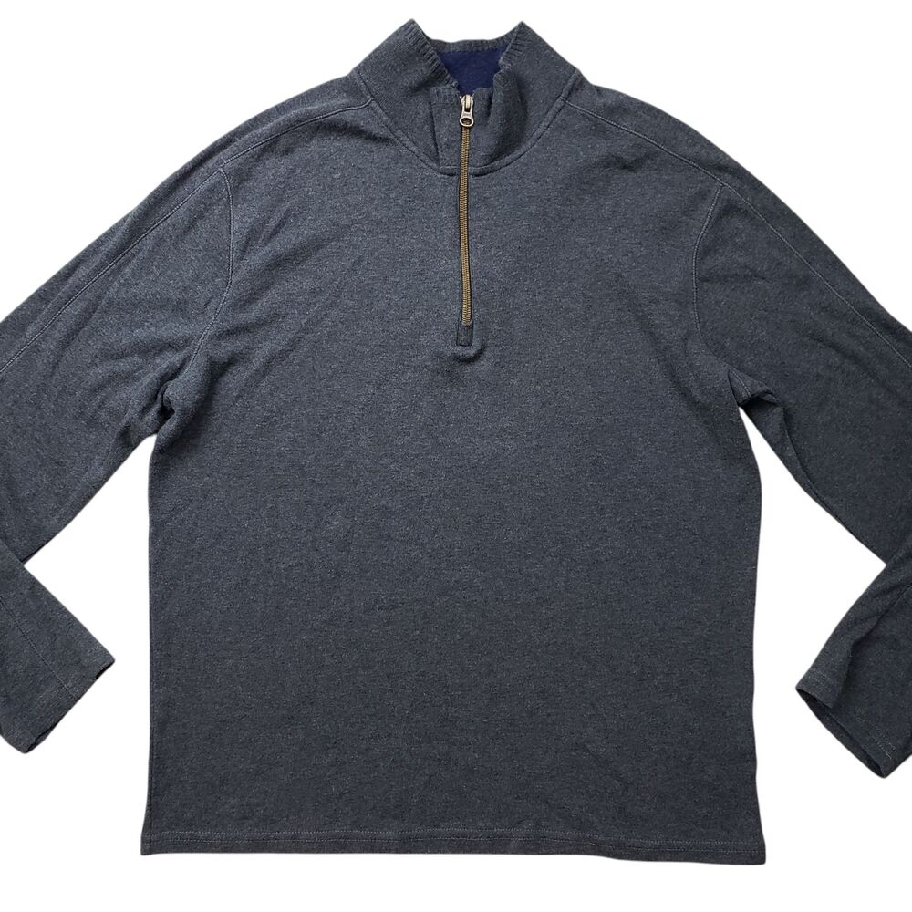 Robert Graham Sweater Mens Medium 1/4 Zip Long Sleeve Classic Fit Pullover Gray - Picture 2 of 9